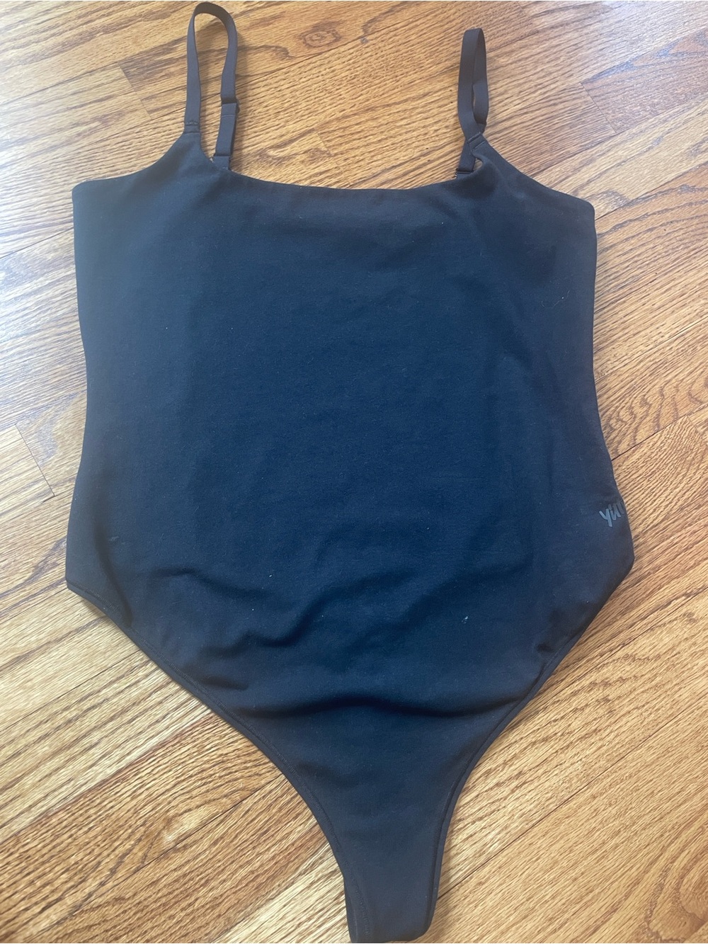 YITTY Black Cotton Seamless Shapewear Thong Bodysuit Large NWOT - Picture 5 of 9